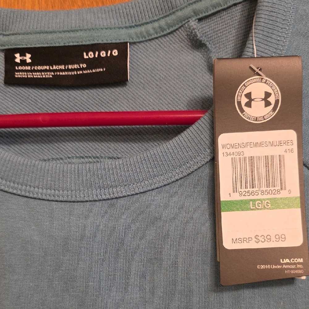 Under Armour Light Blue Short Sleeve Tee - Picture 3 of 3